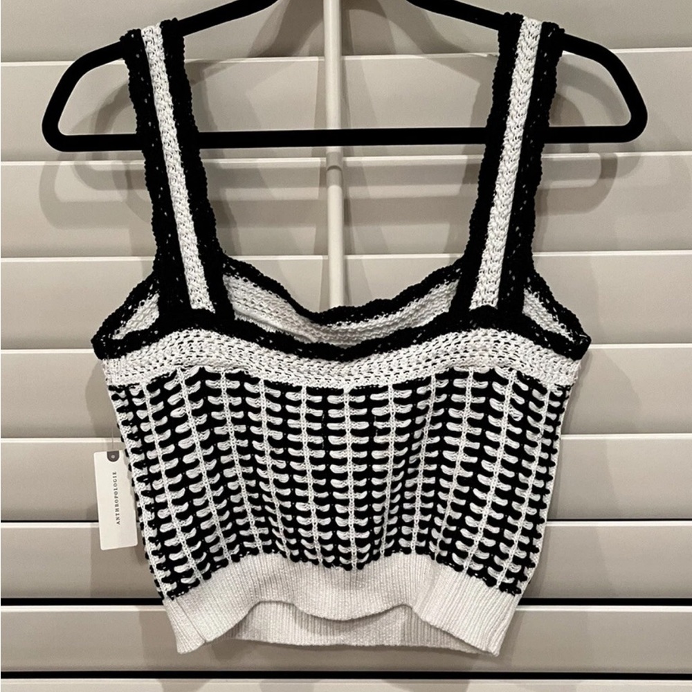 Anthropologie Maeve Preston Crochet Sweater Tank Size Small. - Picture 4 of 4